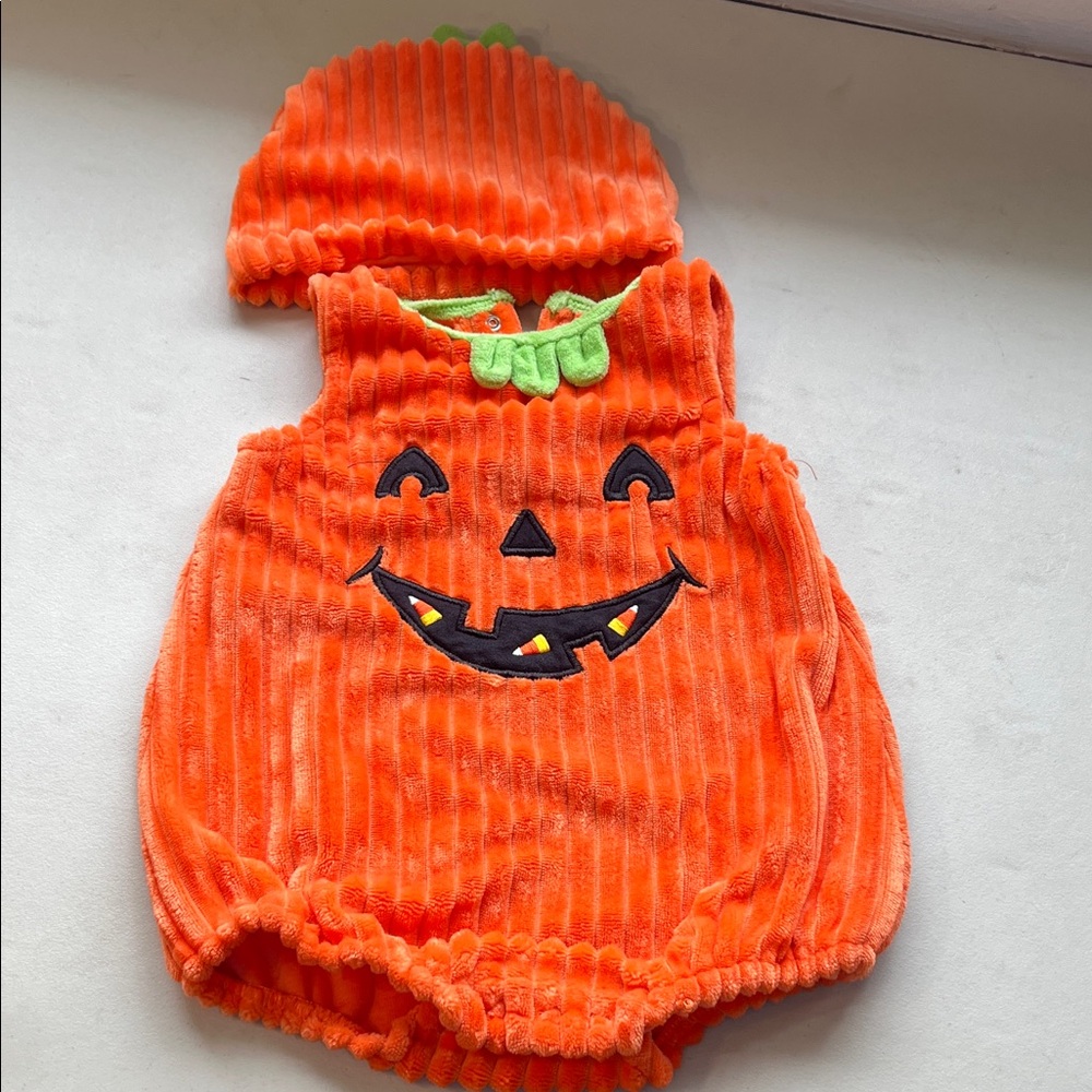 Baby Starters Orange Pumpkin Costume